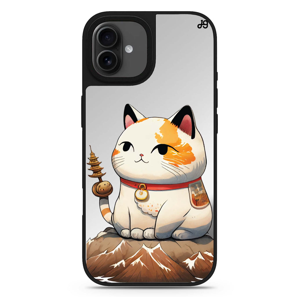 A Cute Cat iPhone 17 貓咪鏡面手機殼 主圖設計