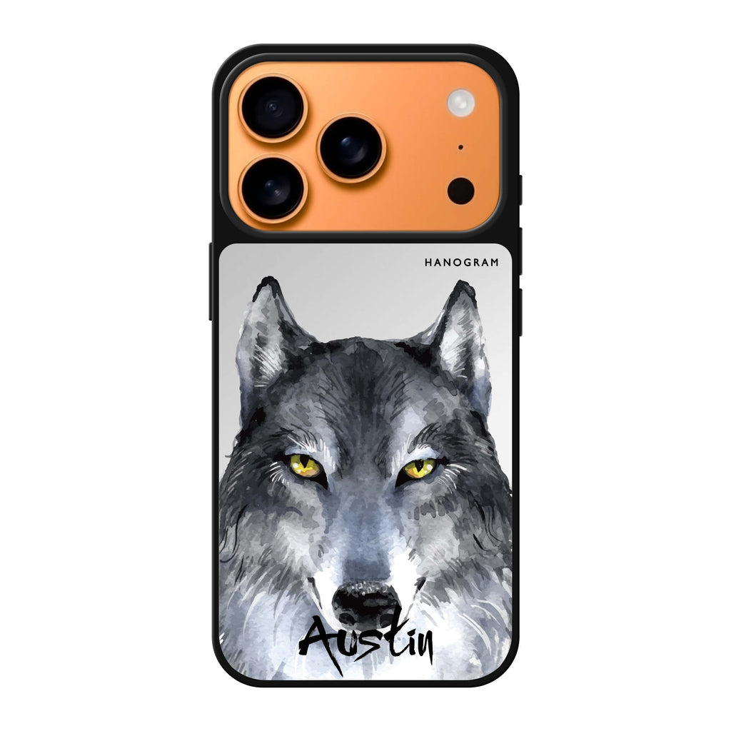 Snow Wolf 狗狗 iPhone 17 Pro Max 鏡面手機殼主圖