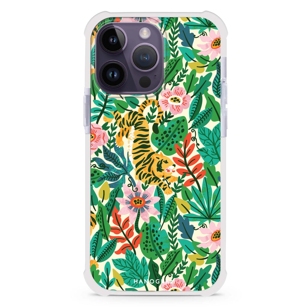 Tiger & Floral iPhone Magsafe 兼容超強防摔保護殼