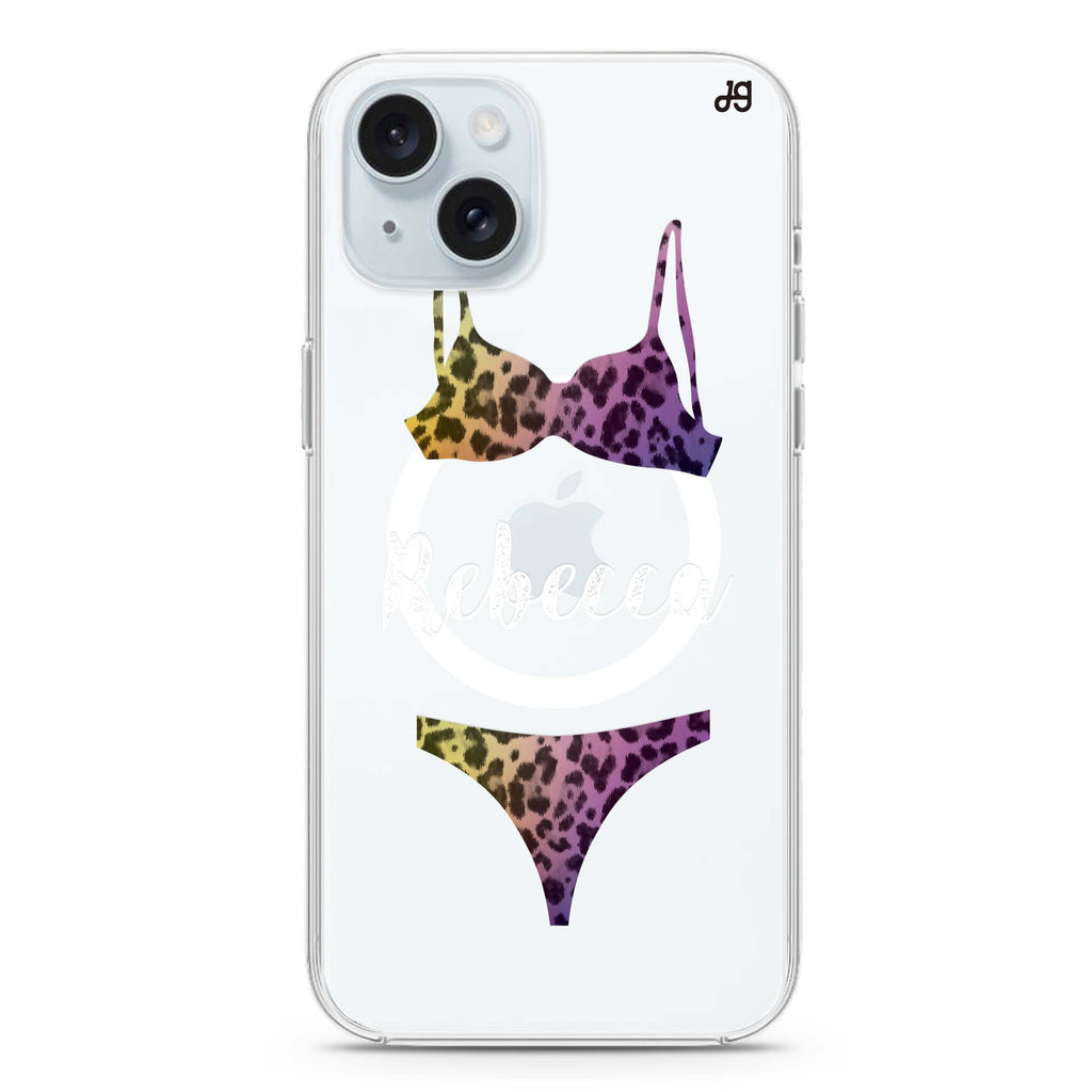 Lingerie Sets iPhone 15 Magsafe 兼容水晶透明保護殼