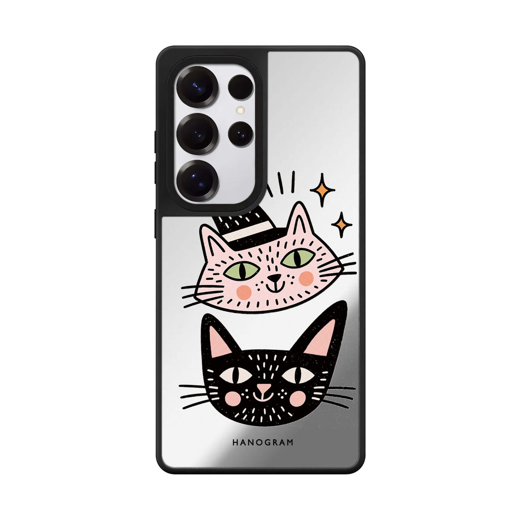 Two Cats One Spell Samsung Galaxy 鏡面手機殼
