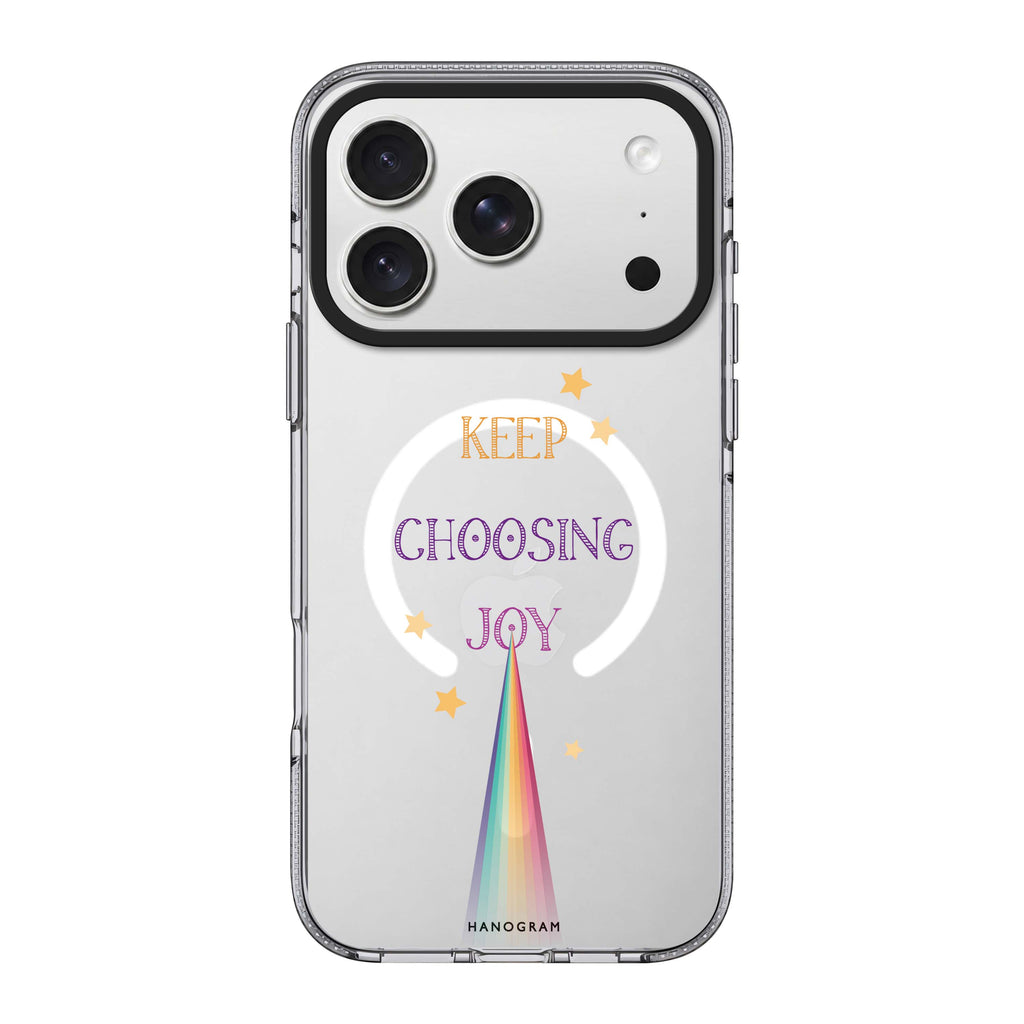 Keep choosing joy 水晶透明保護殼