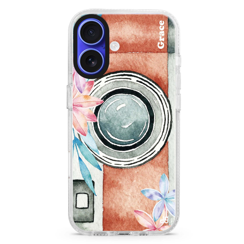 Watercolor Camera 水晶透明保護殼