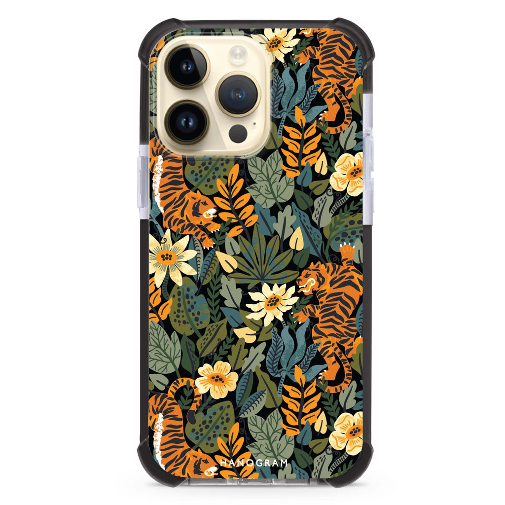 Tiger & Floral iPhone Magsafe 兼容超強防摔保護殼