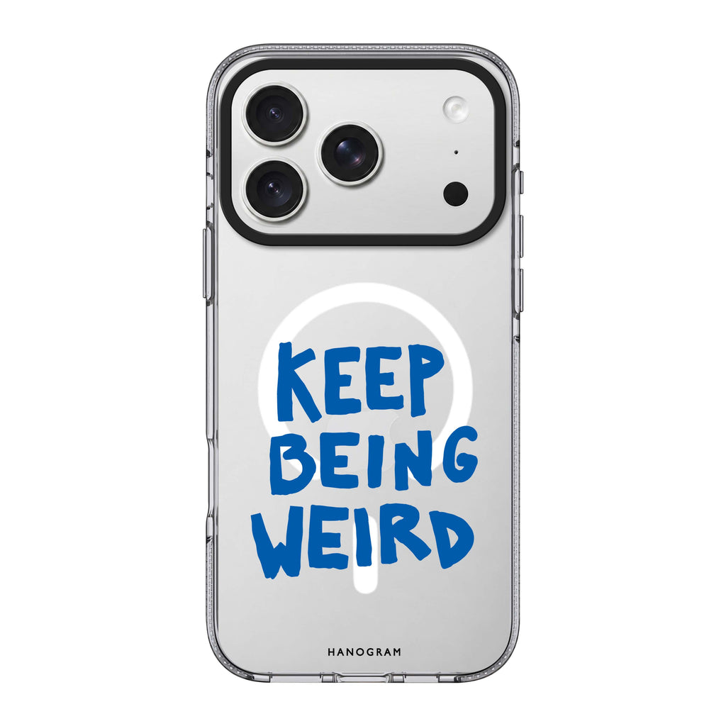 Keep Being Weird 水晶透明保護殼