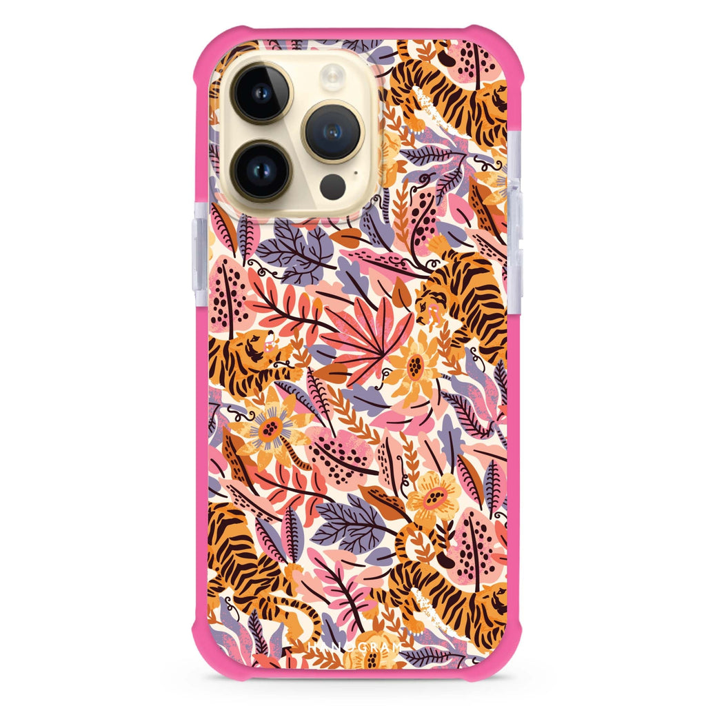 Tiger & Floral iPhone Magsafe 兼容超強防摔保護殼