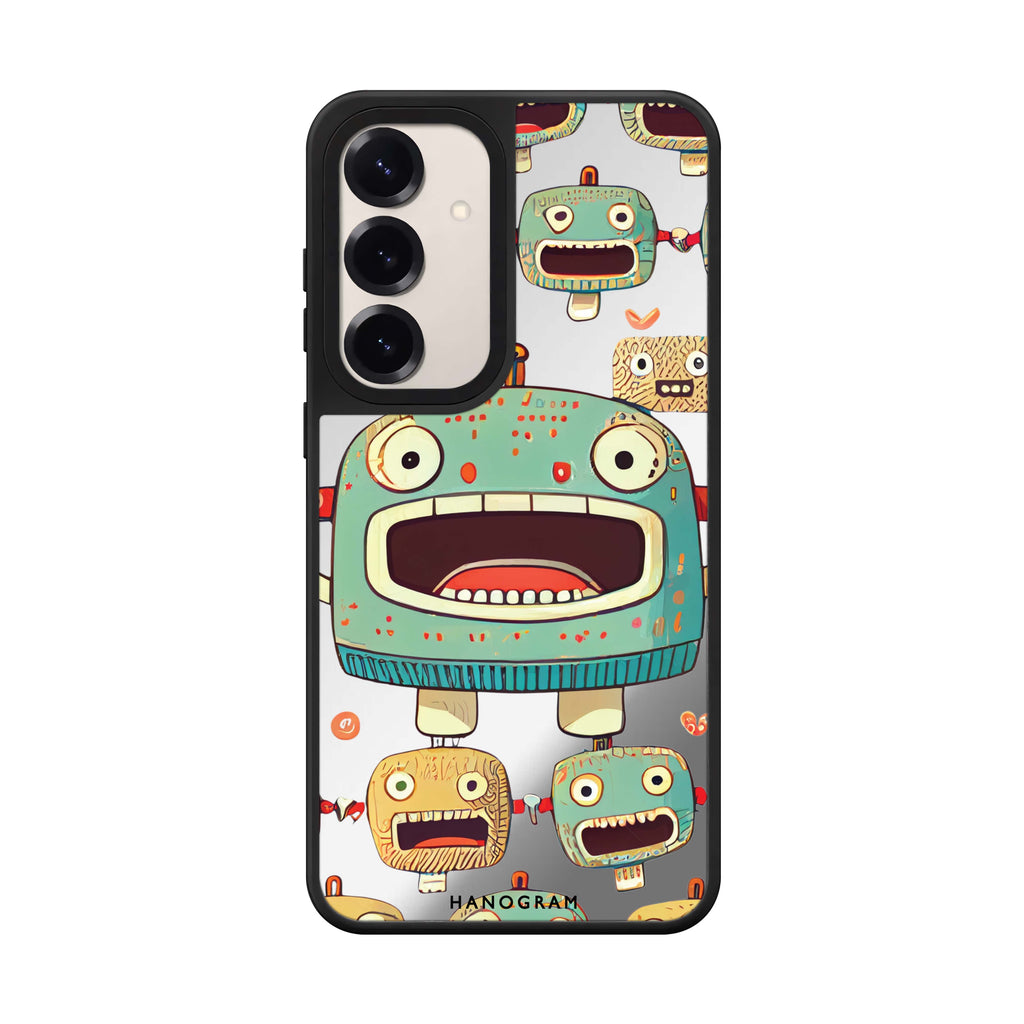 Cute robots 鏡面手機殼