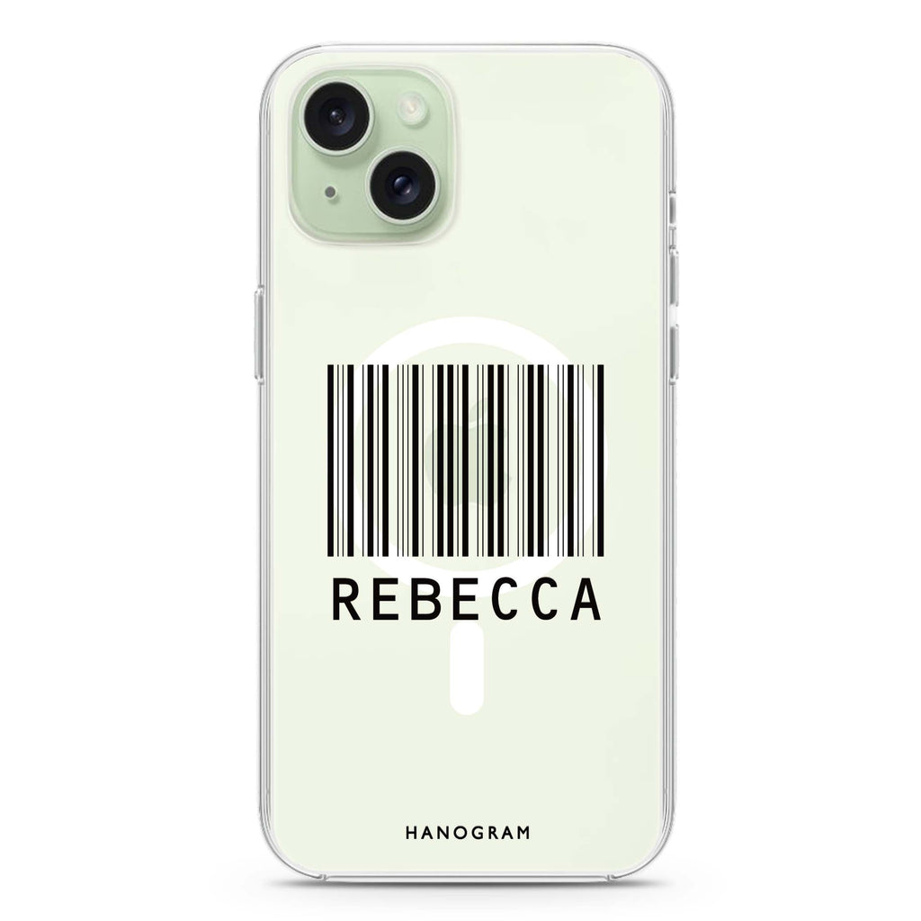 Barcode iPhone 15 Plus Magsafe 兼容水晶透明保護殼