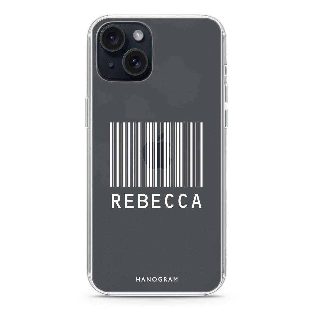 Barcode iPhone 15 plus 水晶透明保護殼