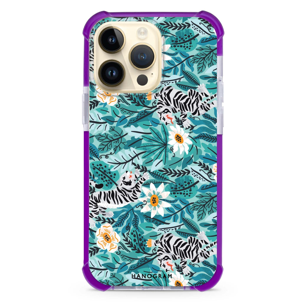 Tiger & Floral iPhone Magsafe 兼容超強防摔保護殼