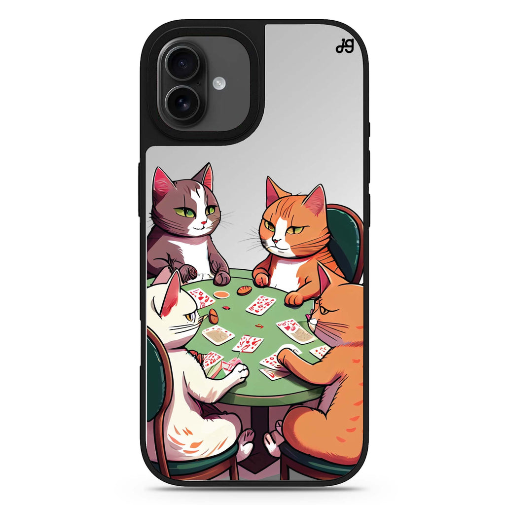 Cats & Game iPhone 17 貓咪鏡面手機殼 主圖設計