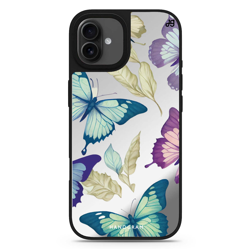 Beautiful Butterfly iPhone 17 蝴蝶鏡面手機殼 主圖設計