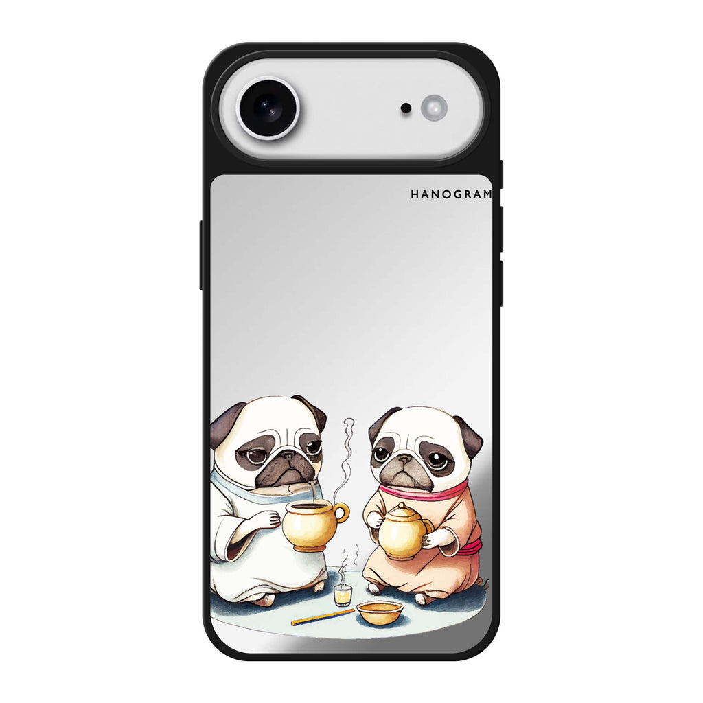 Pug Tea Time 鏡面手機殼