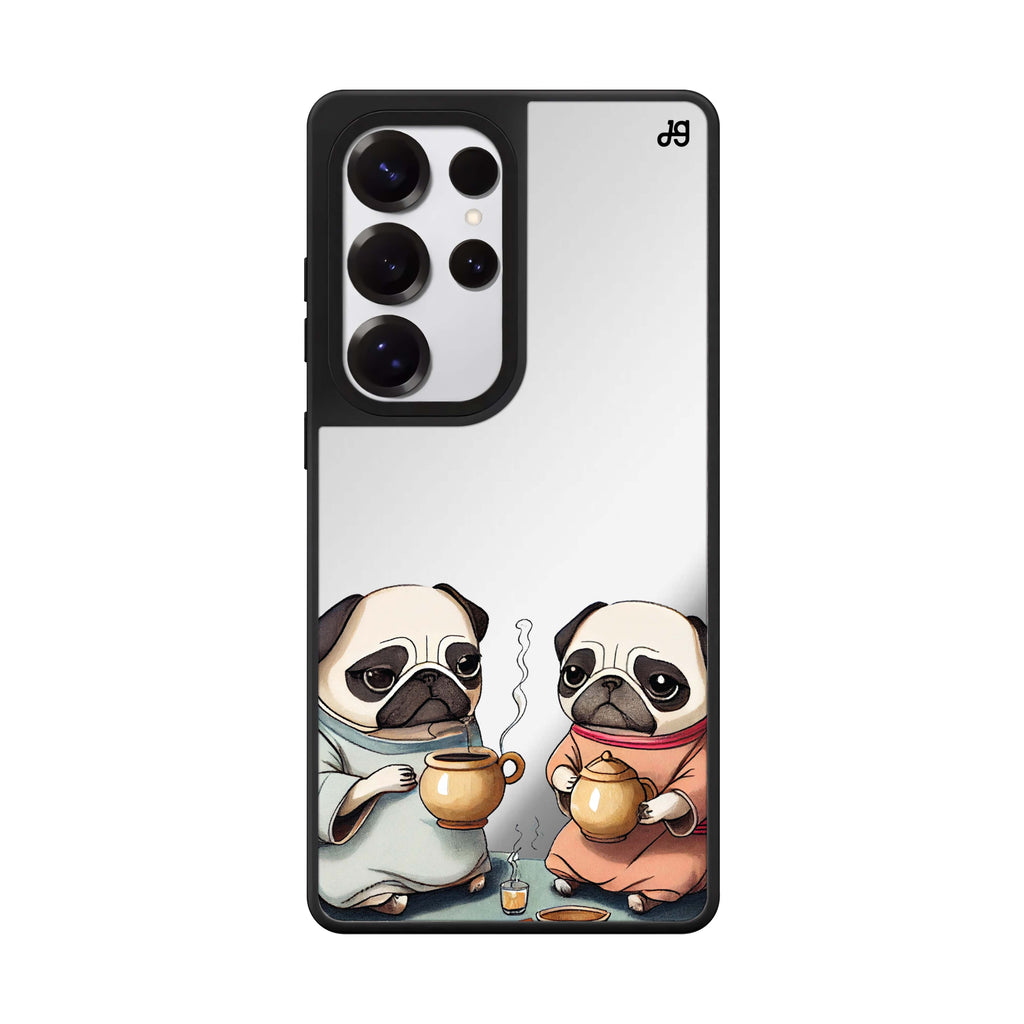 Pug Tea Time 鏡面手機殼
