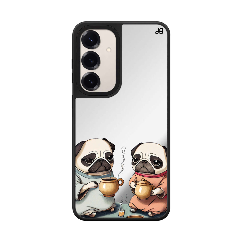 Pug Tea Time 鏡面手機殼