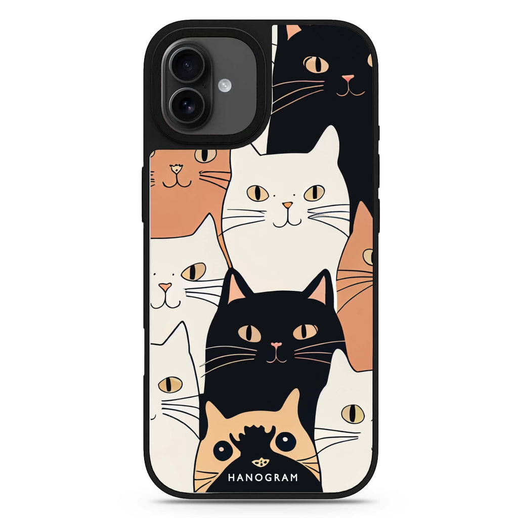 Look Cats iPhone 17 貓咪鏡面手機殼 主圖設計