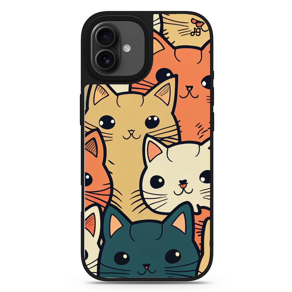 Look Cats II iPhone 17 貓咪鏡面手機殼 主圖設計