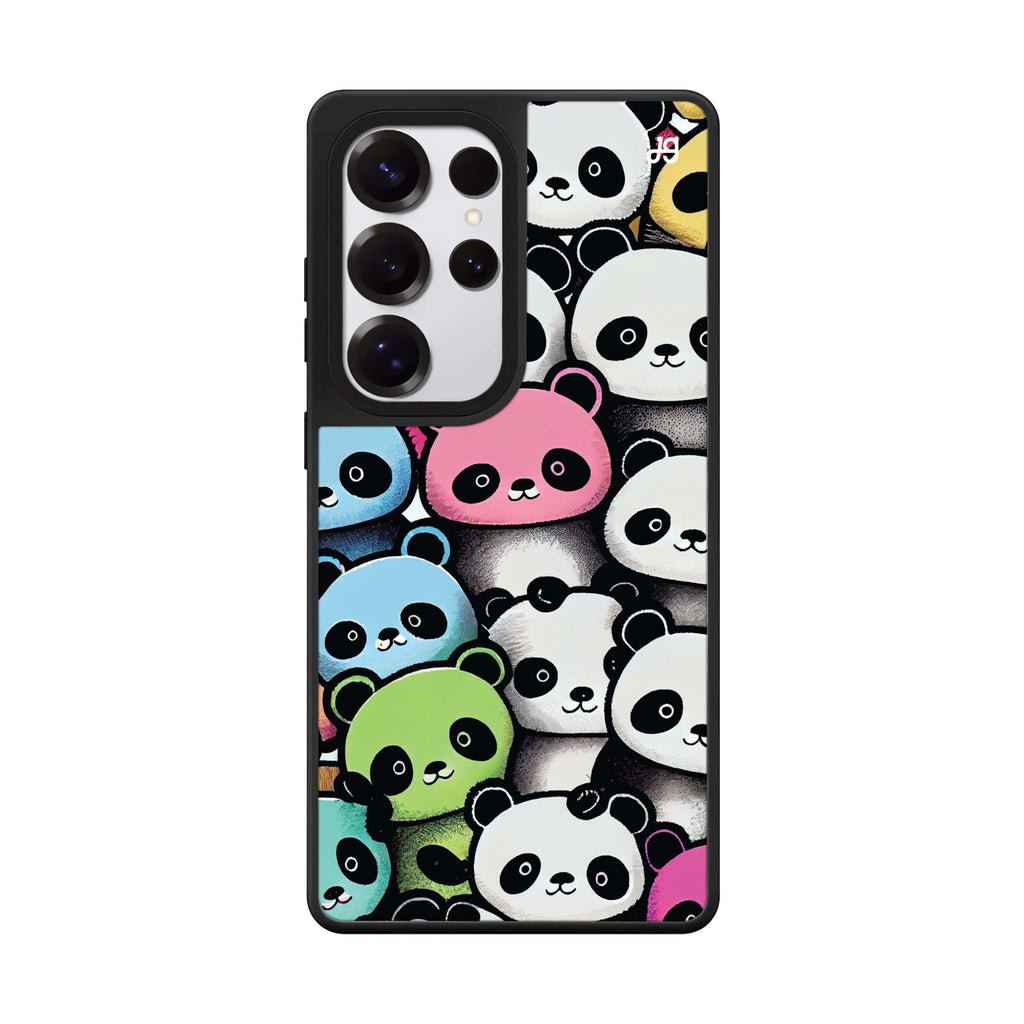 Cute Pandas 鏡面手機殼