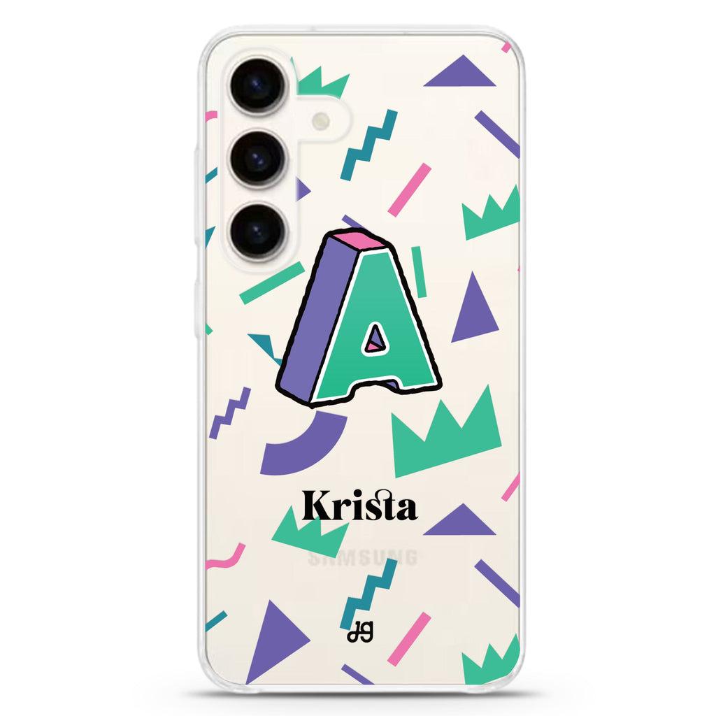 Inspired Monogram Samsung Galaxy S26/S25/S24 水晶透明保護殼正面展示