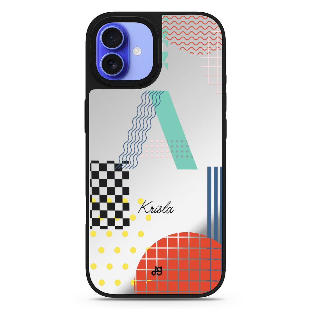 Memphis Monogram 鏡面手機殼