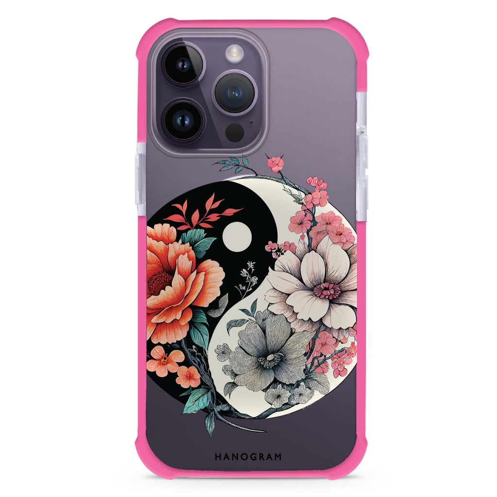 Floral & Tai Chi iPhone Magsafe 兼容超強防摔保護殼