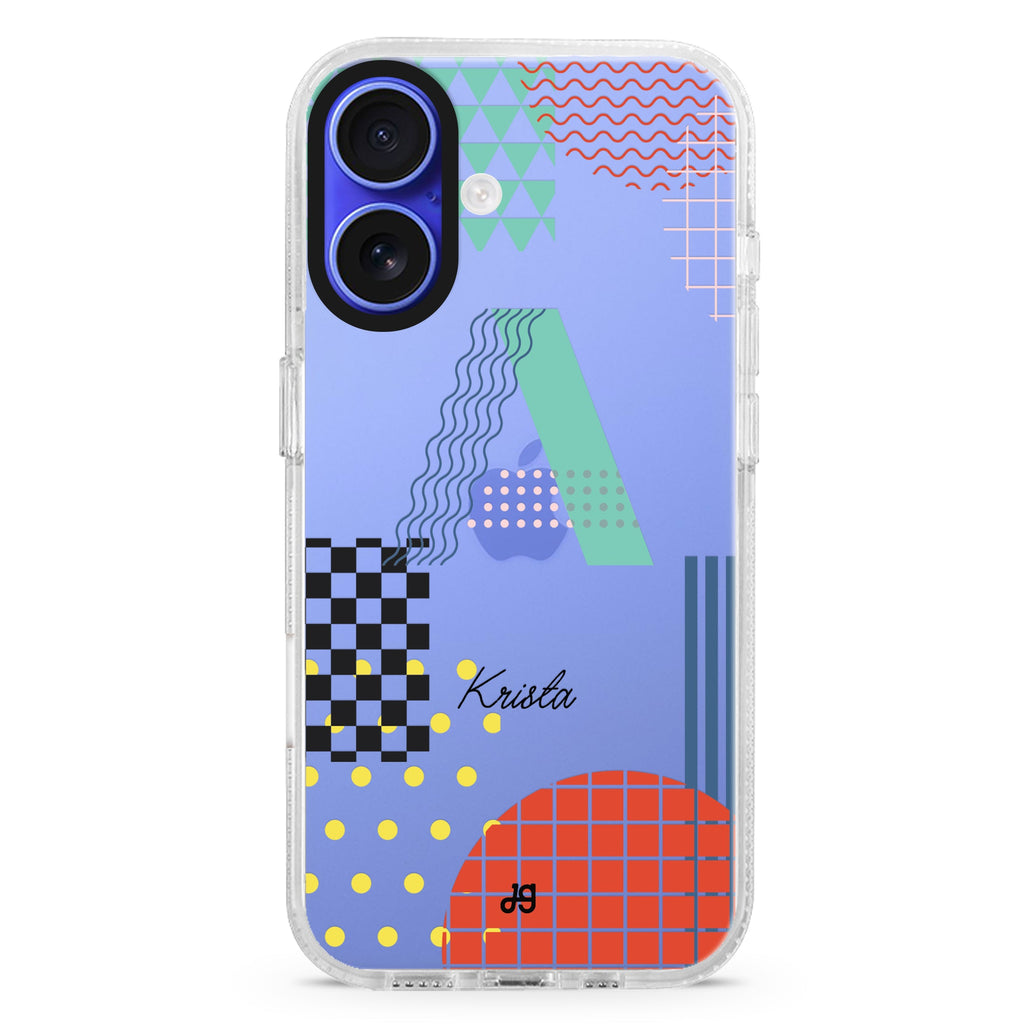Memphis Monogram 水晶透明保護殼