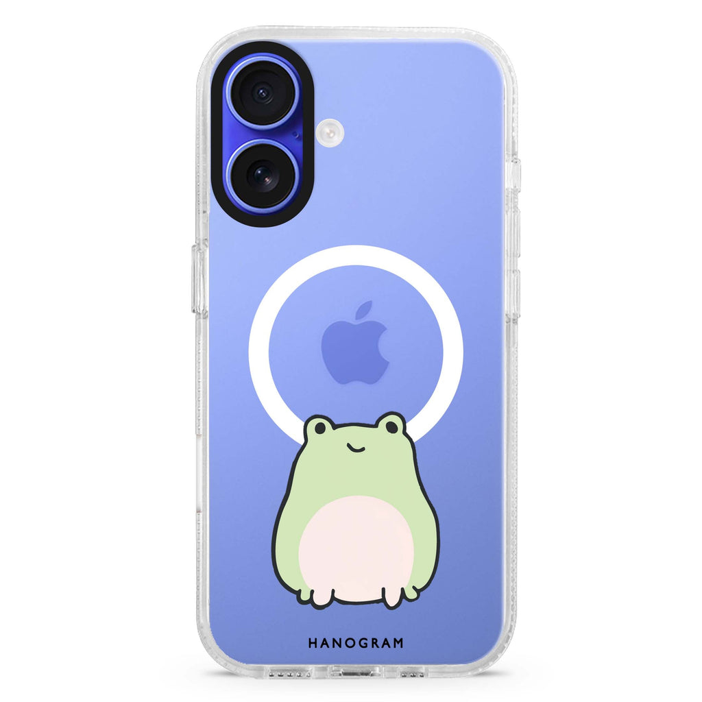 Pastel Froggie Magsafe 兼容水晶透明保護殼