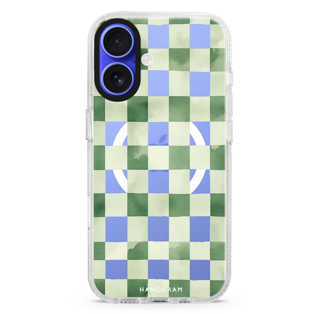 Meadow Checks Magsafe 兼容水晶透明保護殼