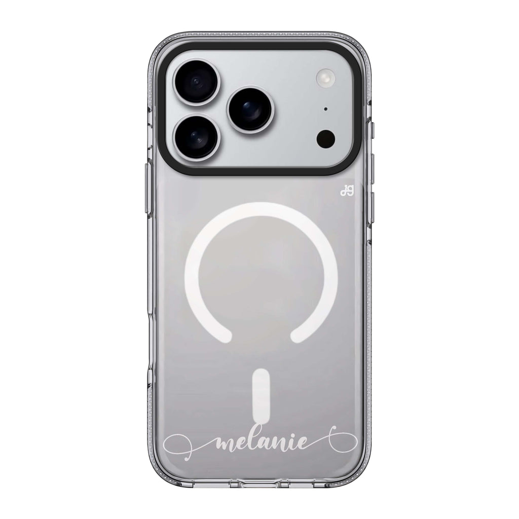 Custom 款式 5 iPhone 17 Pro Max MagSafe 水晶透明保護殼 插畫圖案設計 可自訂名字 圖1