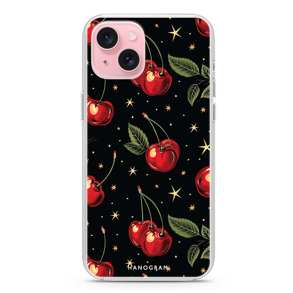 Cherry Harmony iPhone 15 Plus Magsafe 兼容水晶透明保護殼