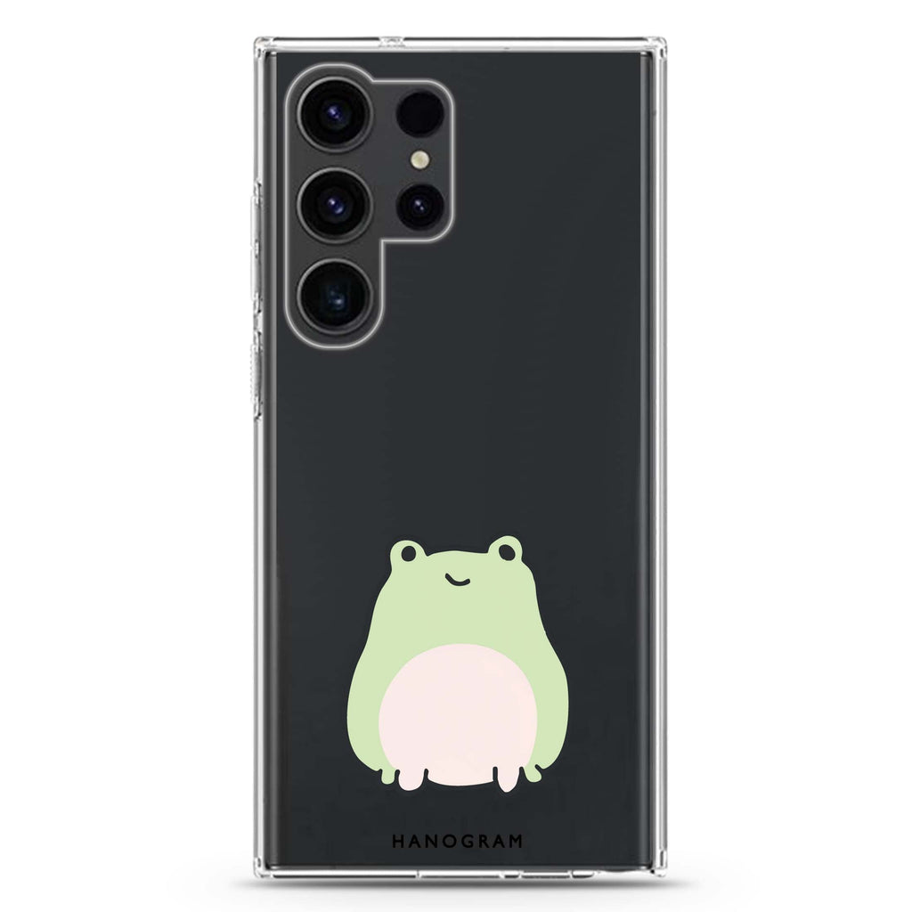 Pastel Froggie Samsung Galaxy Ultra 透明保護殼，適用 S26/S25/S24/S23 Ultra，圖1