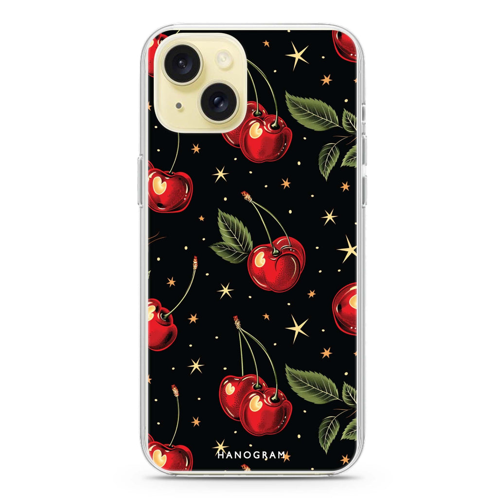 Cherry Harmony iPhone 15 Magsafe 兼容水晶透明保護殼