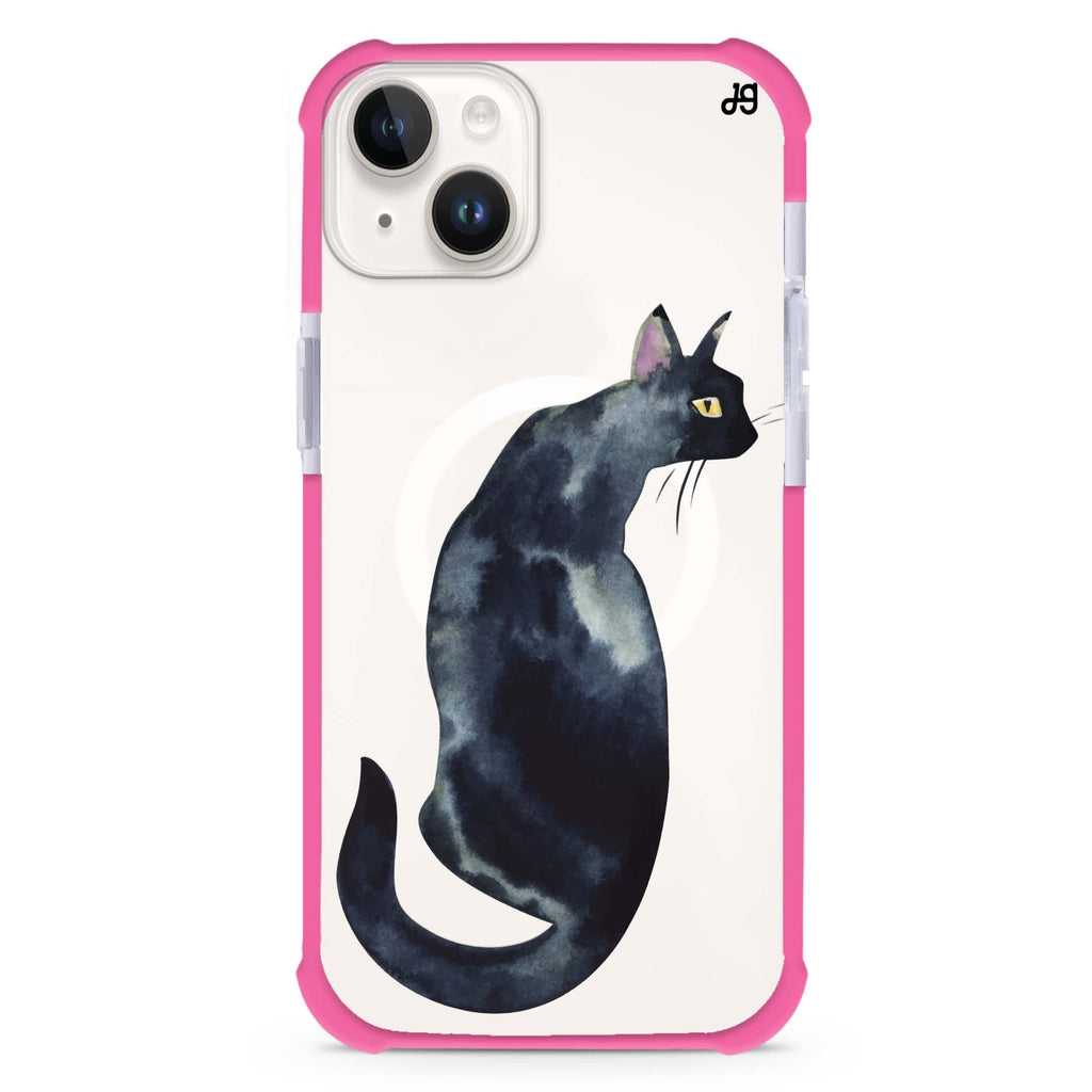 Watercolour Cat iPhone 15 Plus Magsafe 兼容超強防摔保護殼