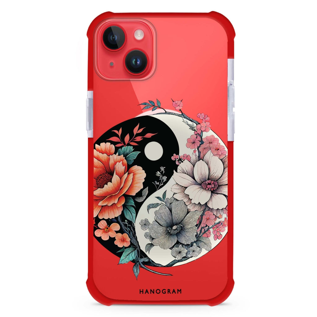 Floral & Tai Chi iPhone 15 Plus Magsafe 兼容超強防摔保護殼