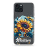 Sun-Kissed Petals iPhone 15 Magsafe 兼容水晶透明保護殼