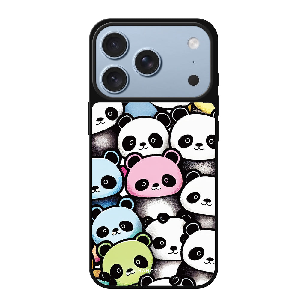 Cute Pandas 鏡面手機殼