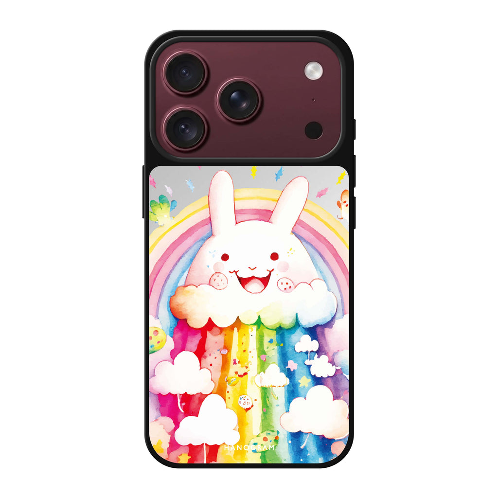 Rainbow Bunny 鏡面手機殼