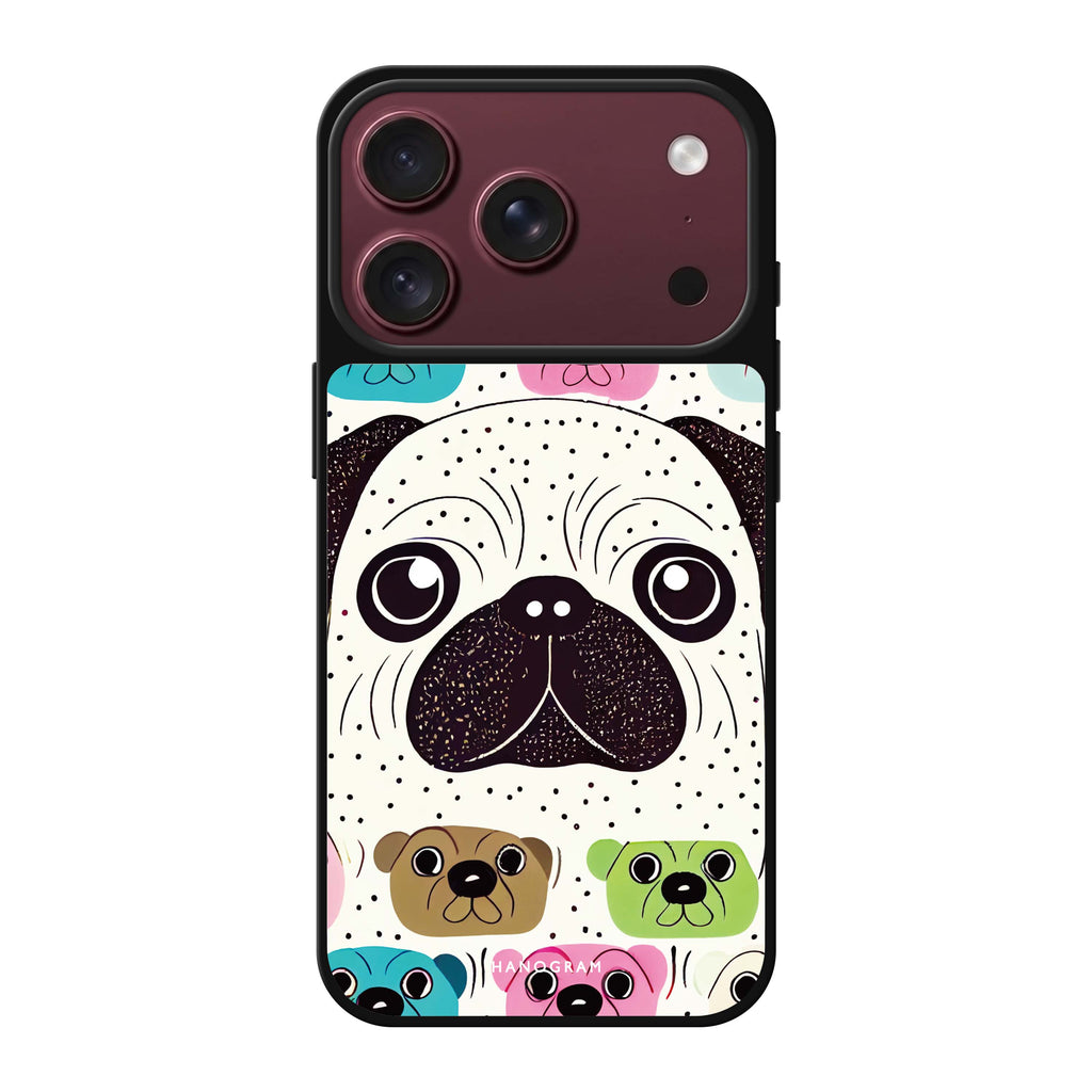 Pug Face 鏡面手機殼