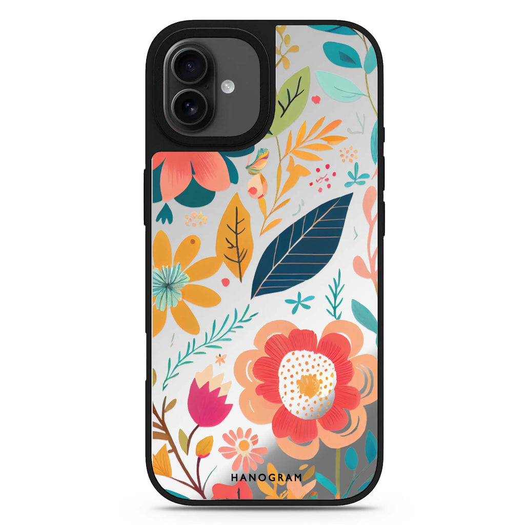 Pretty Florals iPhone 17 花卉鏡面手機殼 主圖設計