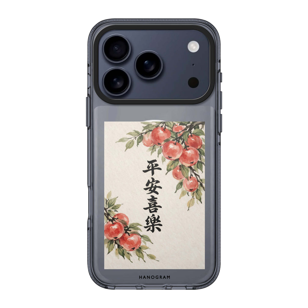 Peaceful Peach Wishes 水晶透明保護殼