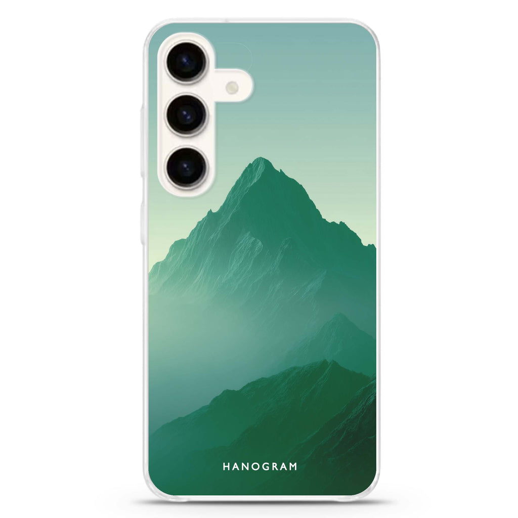Silent Peak Samsung Galaxy S26/S25/S24 水晶透明保護殼正面展示