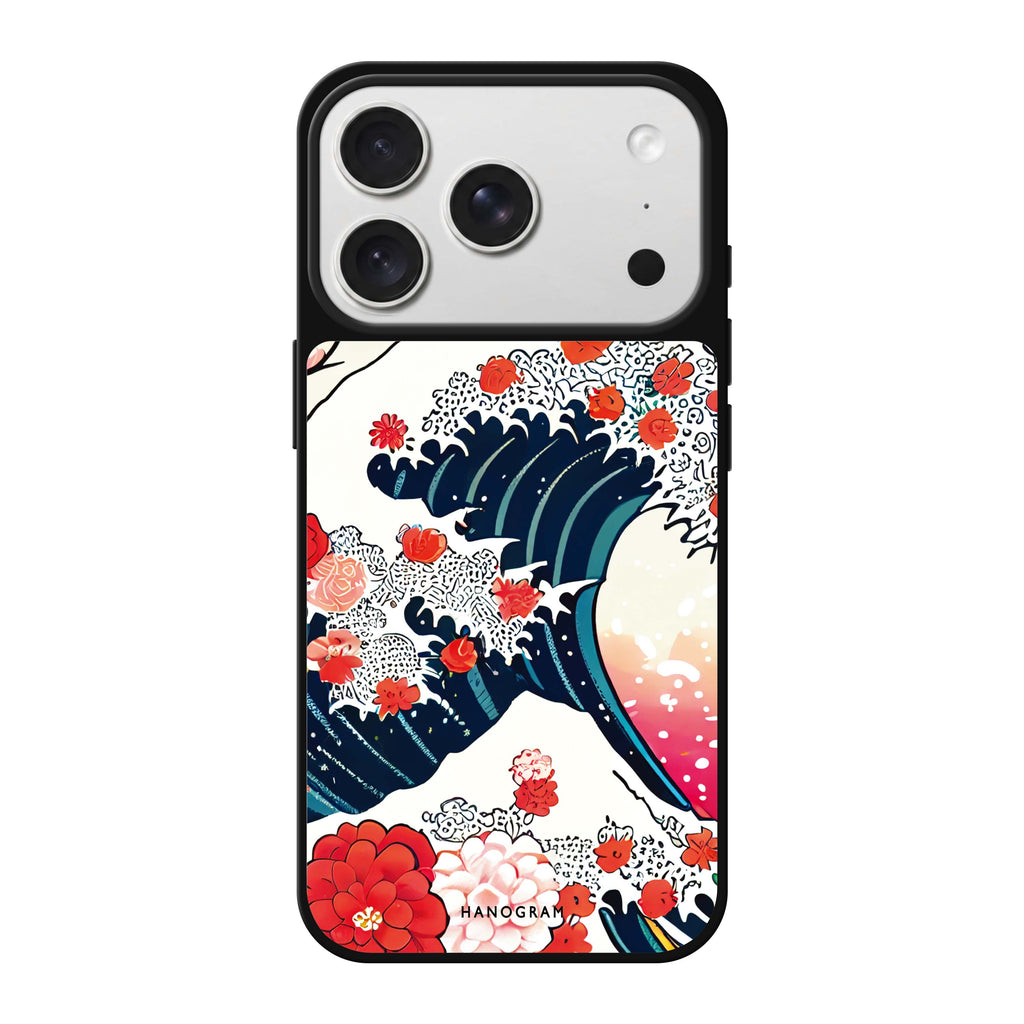 Waves & Flowers 鏡面手機殼