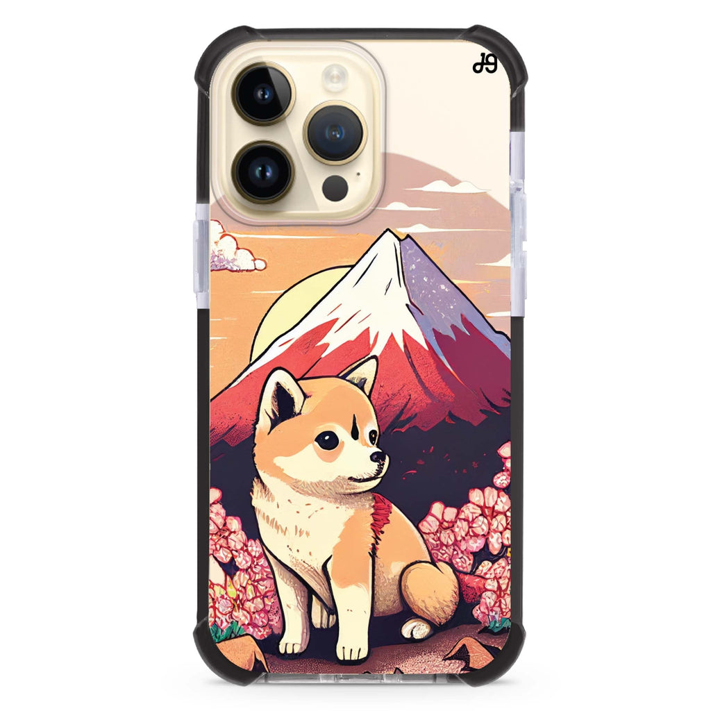Shiba Inu & Fuji Mountain iPhone Magsafe 兼容超強防摔保護殼