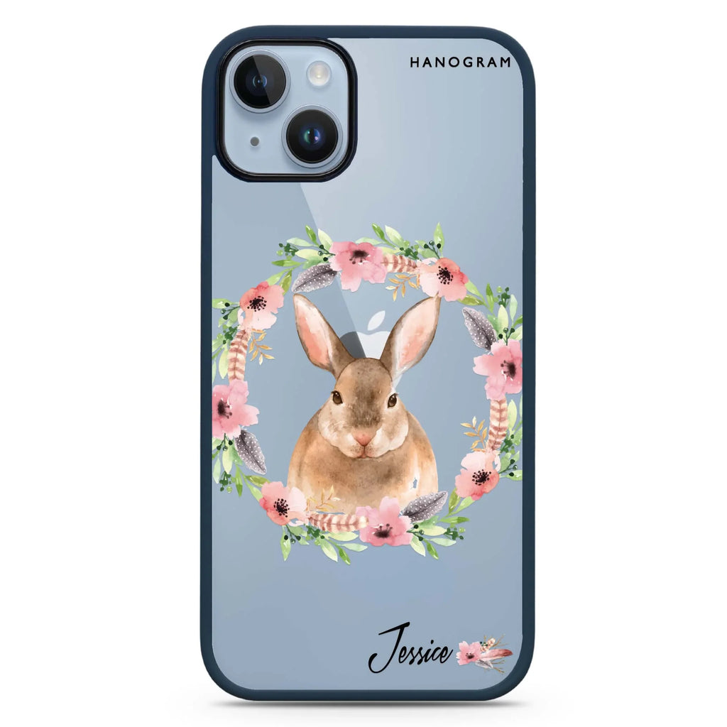 Floral Rabbit iPhone 15 Plus 防衝擊保護殼