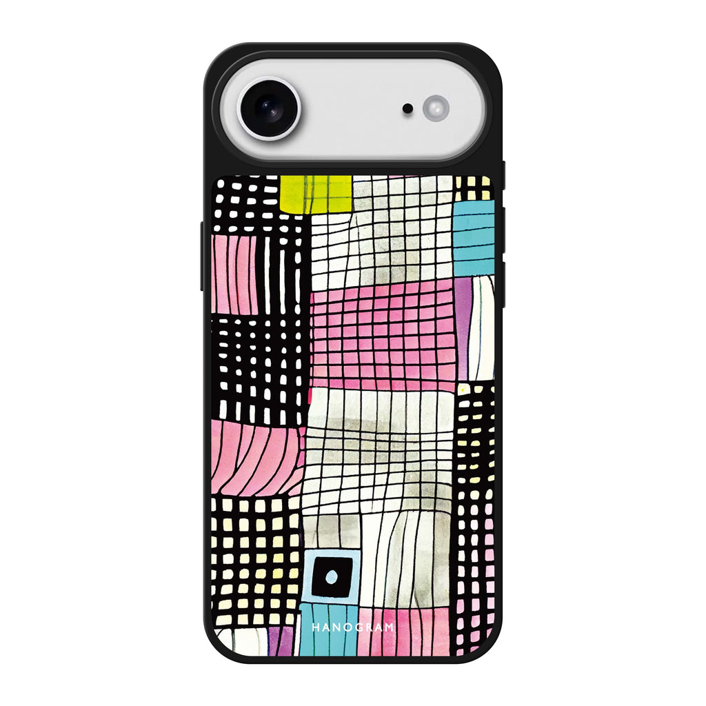 Abstract Checked Pattern 鏡面手機殼