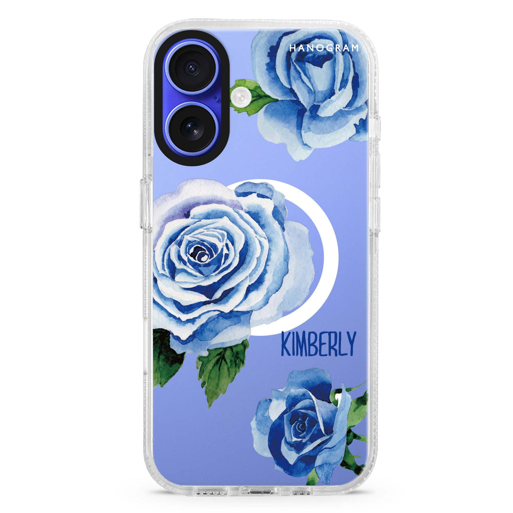 Blue Rose Magsafe 兼容水晶透明保護殼