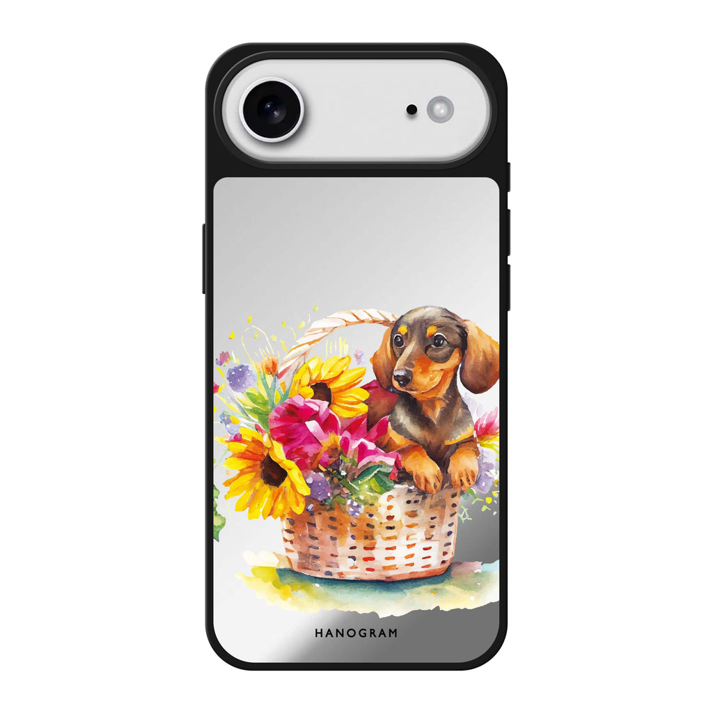 Floral & Dog 鏡面手機殼