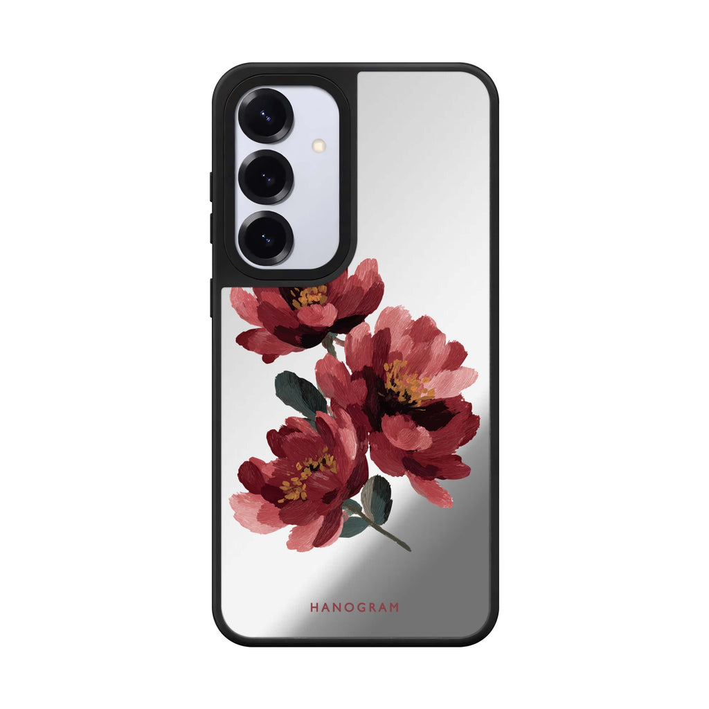 Crimson Peony 鏡面手機殼