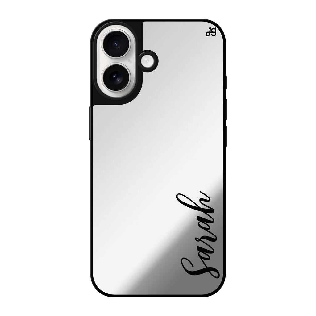 Reflective iPhone 16 Mirror Case –Falling For You Design