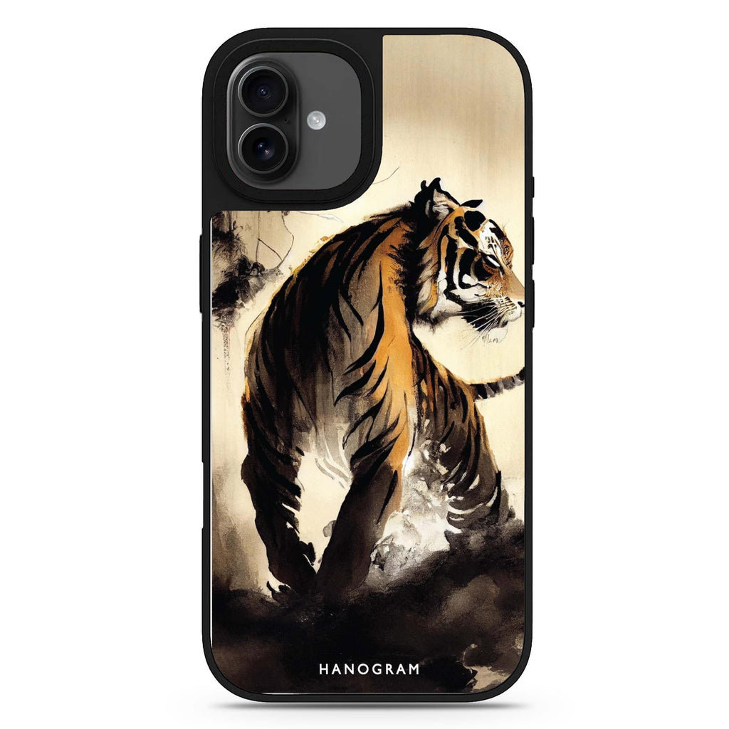 Tiger Painting iPhone 17 動物紋鏡面手機殼 主圖設計